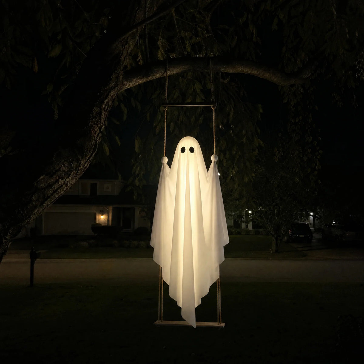 Krushop™ Swinging Ghost Bench Halloween Decor