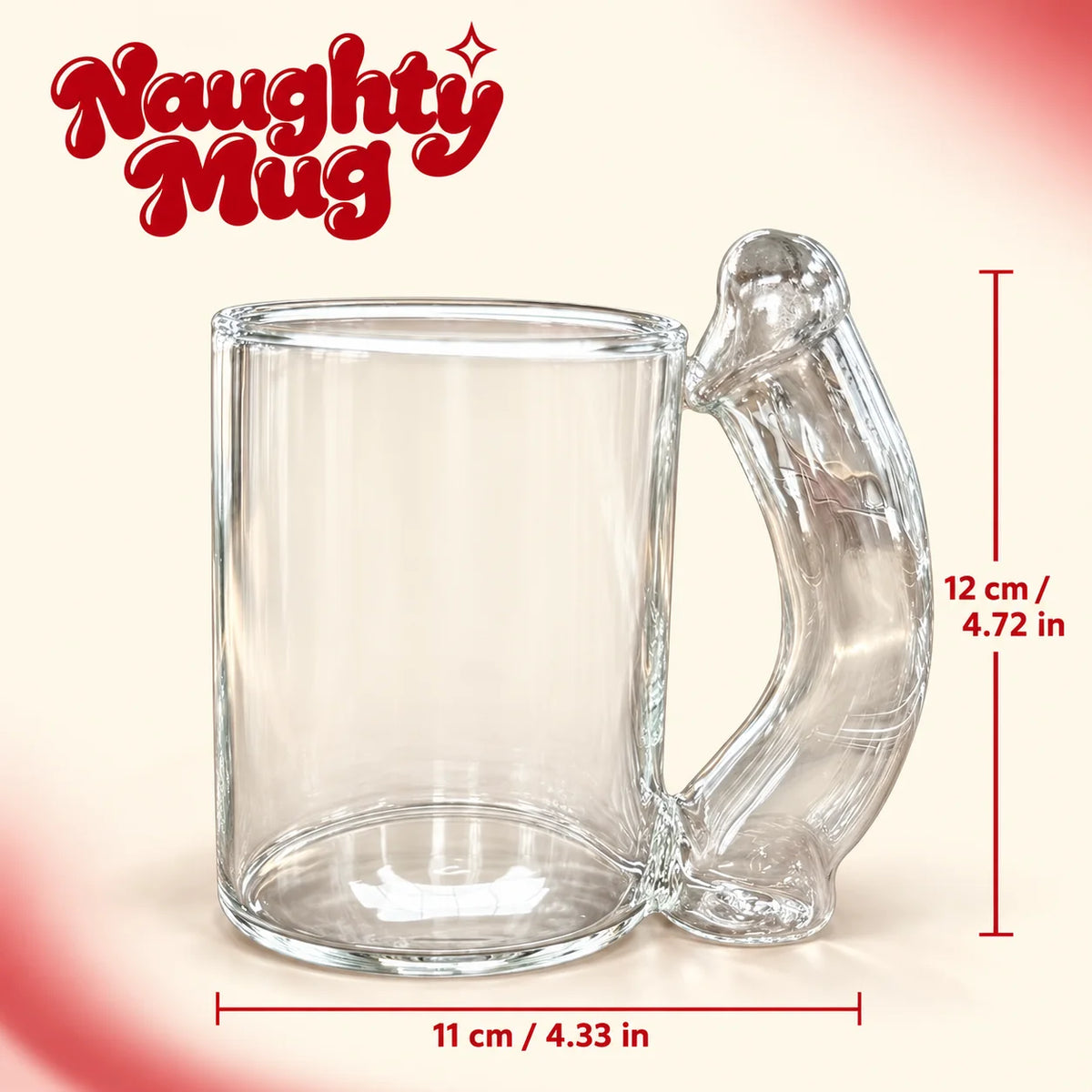 Krushop™ Playful Novelty Shape Glass Mug