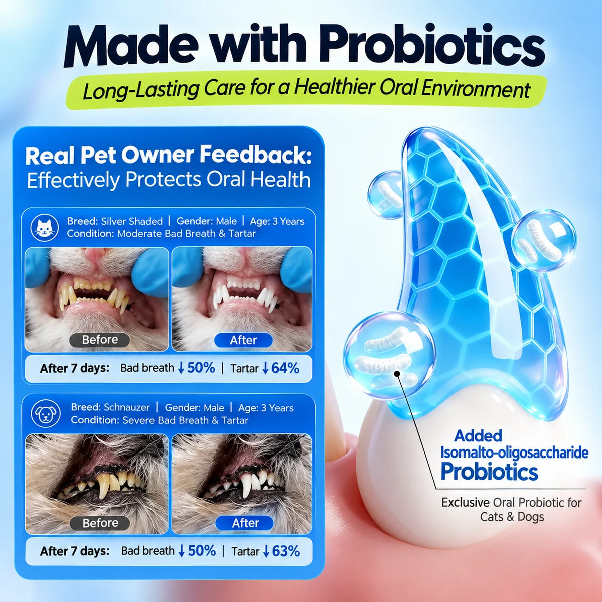 Krushop™ FreshSmile Pet Oral Care Effervescent Tablets
