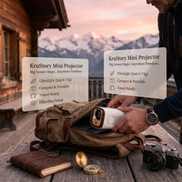 KruStory™ Immersive Bedtime Reading Projector | Turn Your Wall Into a Book & Hands-Free Bedside Storytelling