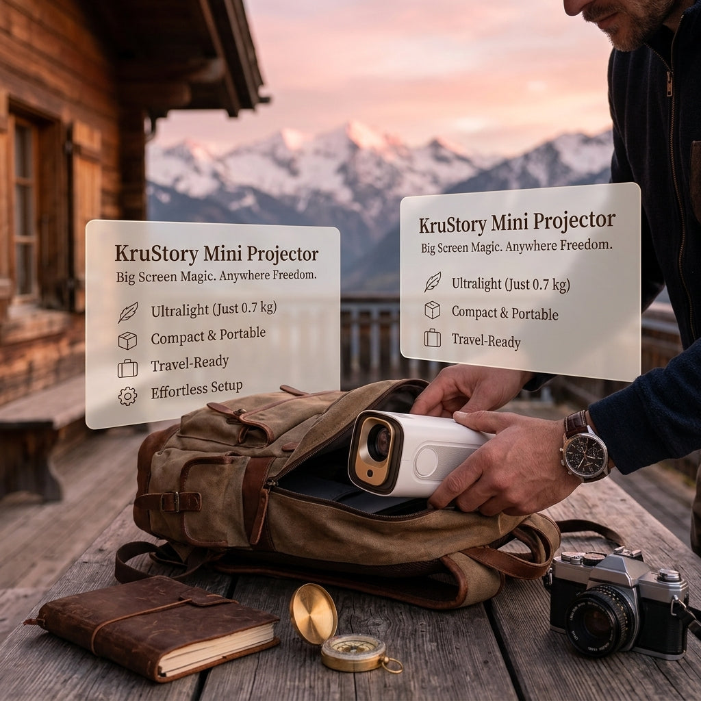 KruStory™ Immersive Bedtime Reading Projector | Turn Your Wall Into a Book & Hands-Free Bedside Storytelling