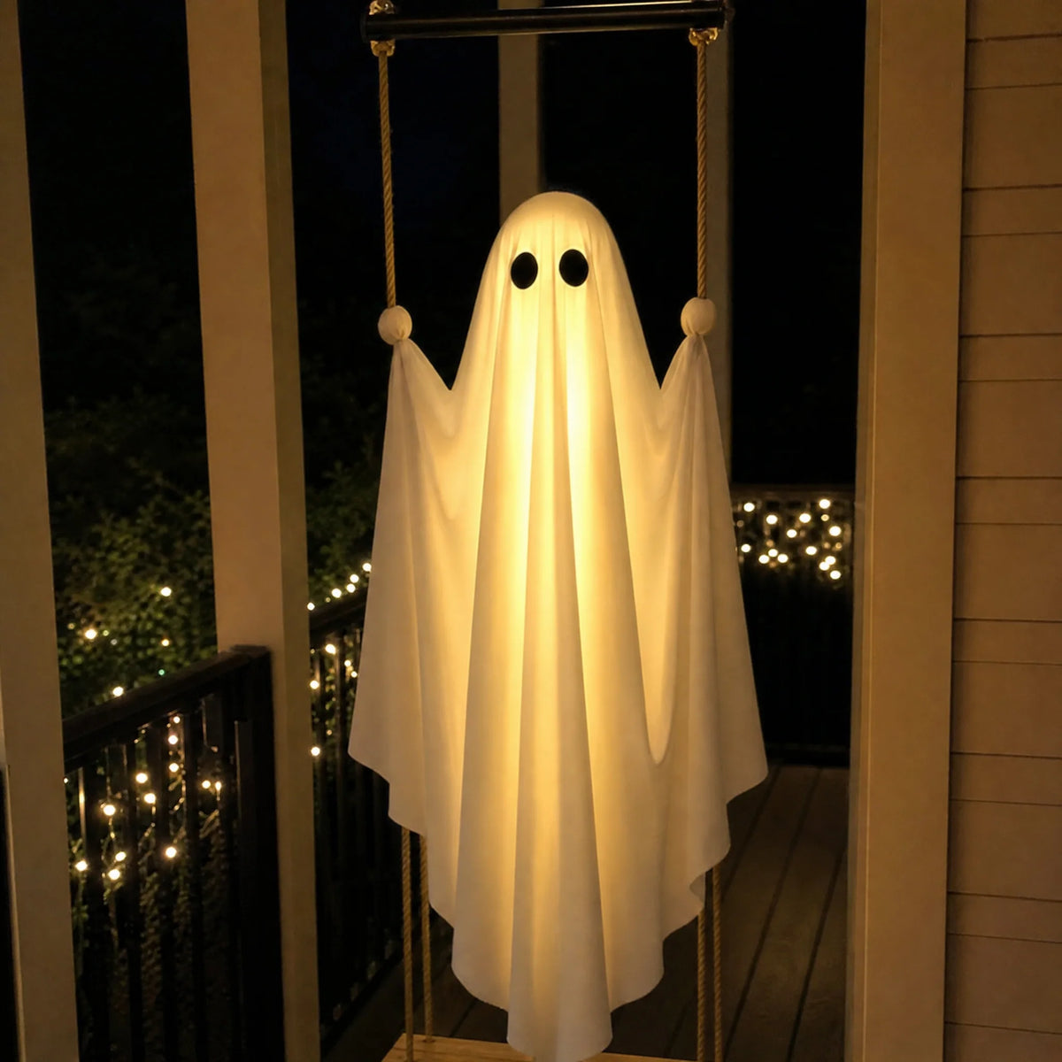 Krushop™ Swinging Ghost Bench Halloween Decor