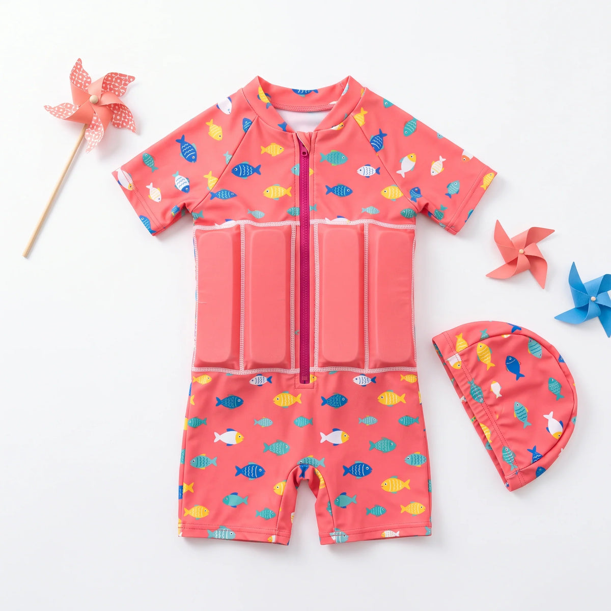 Krushop™ Kids Safety One-Piece Floaty Swimsuit
