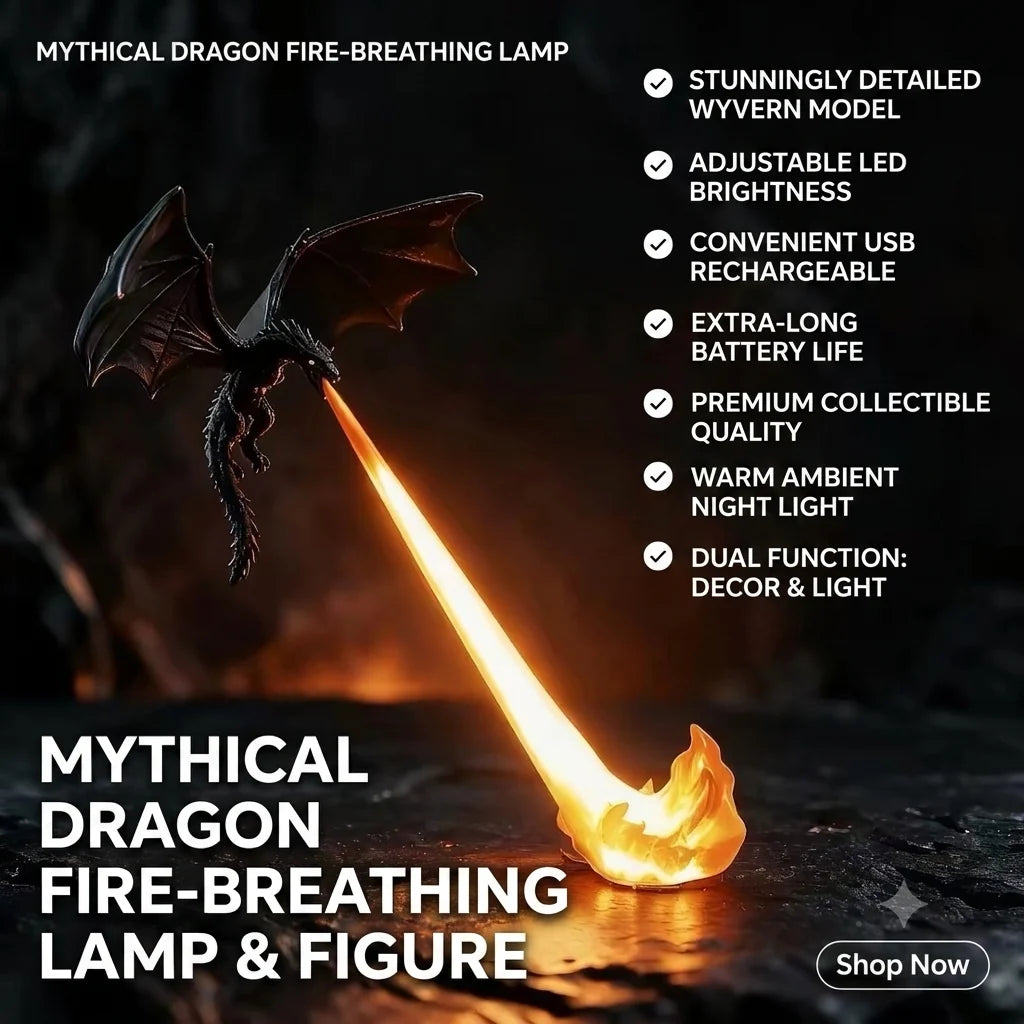 Krushop™ Dragon Breath Flame Night Light Decor