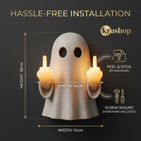 Halloween Ghost Middle Finger Glow Night Light