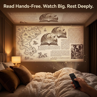 KruStory™ Immersive Bedtime Reading Projector | Turn Your Wall Into a Book & Hands-Free Bedside Storytelling